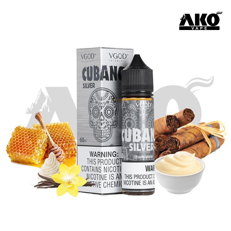 VGOD-CUBANO-SILVER-juice خرید جویس کوبانو سیلور ویگاد | آکو ویپ