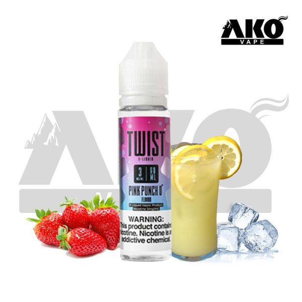 جویس لیموناد توت فرنگی یخ تویست twist pink punch 0° juice