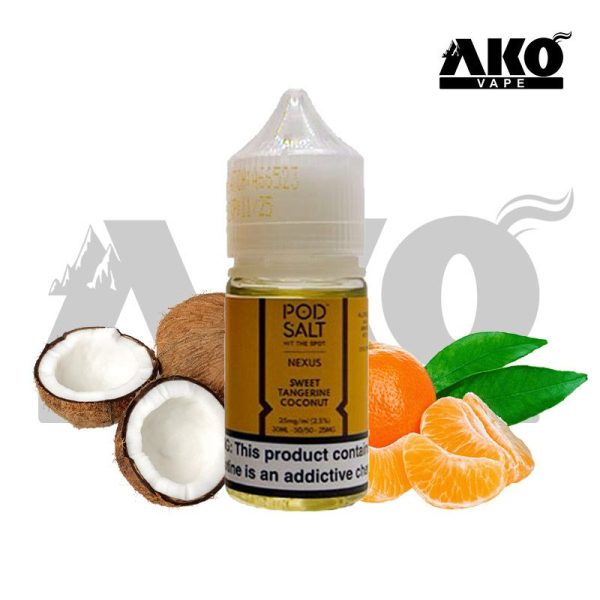 سالت نیکوتین نارنگی نارگیل پاد سالت POD SALT SWEET TANGERINE COCONUT