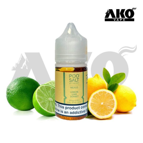 سالت نیکوتین لیمو پاد سالت Pod Salt Nexus Lemon Lime Sorbet salt