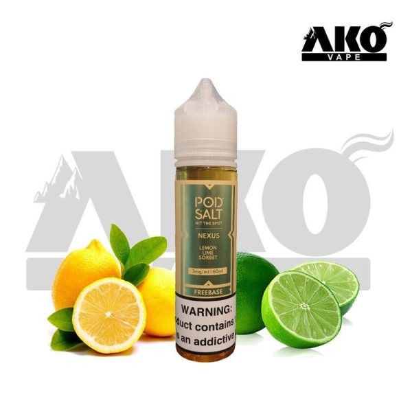جویس لیمو پاد سالت pod salt Nexus Lemon Lime Sorbet juice