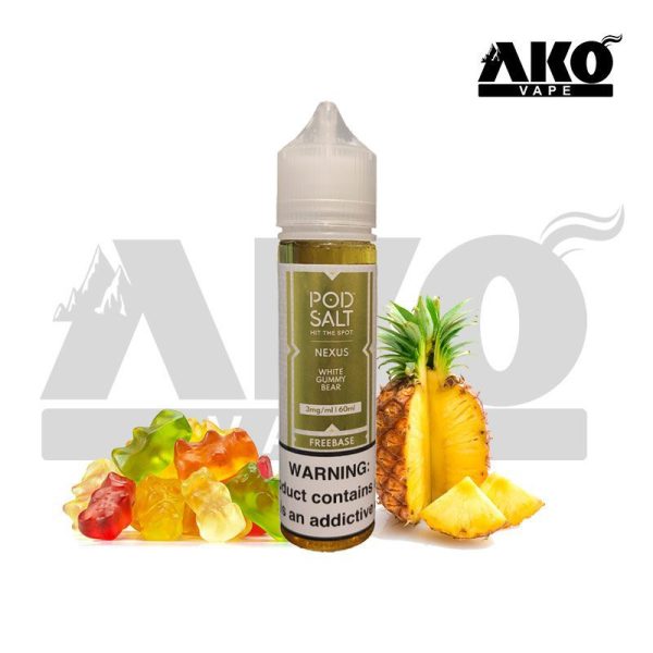 جویس پاستیل آناناس پاد سالت pod salt Nexus White Gummy Bear juice