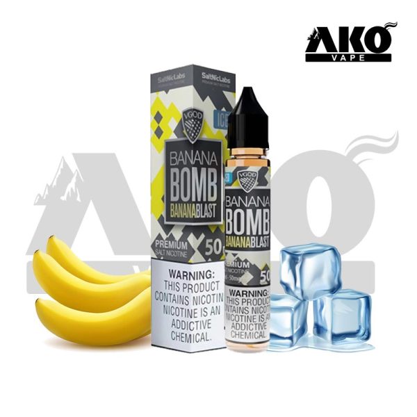 سالت نیکوتین بمب موز یخ ویگاد VGOD Iced Banana Bomb SaltNic